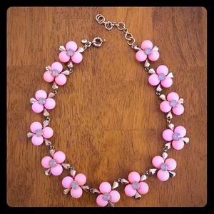 New JCrew pink bubble necklace